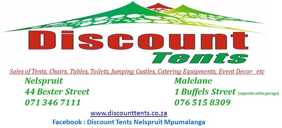 Large PVC marquee tent set up for an outdoor event in Mbombela